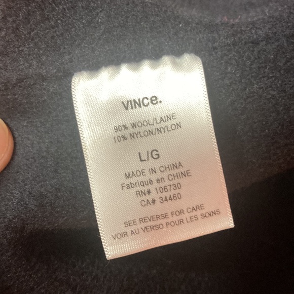 Vince Wool men’s Car Coat large Current - Picture 5 of 7